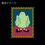 <Wearing Shoes Ghost> Glow-in-the-dark Sticker - Frame