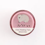 <Animal Department Store> Clear Masking Tape - Wombat