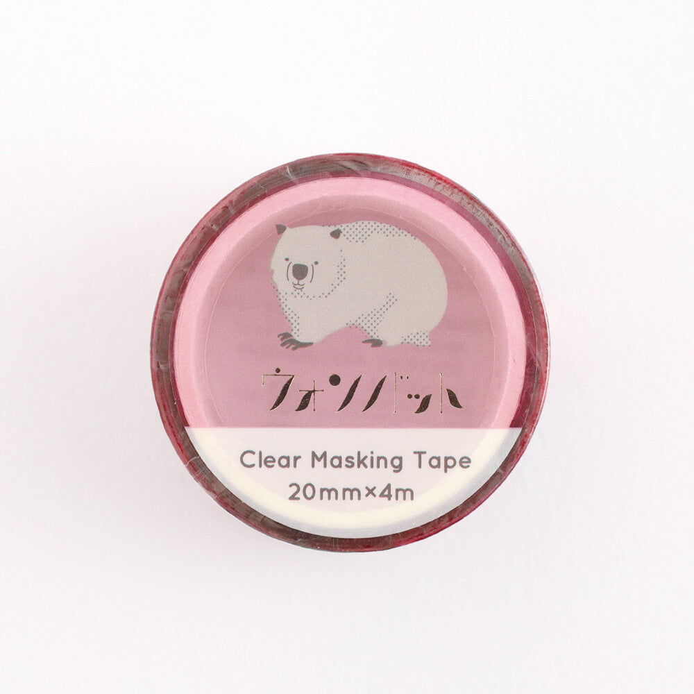 <Animal Department Store> Clear Masking Tape - Wombat
