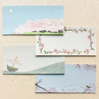 Yuko Omori 大森木綿子 Ippitsusen Notepaper 一筆箋 - Sakura