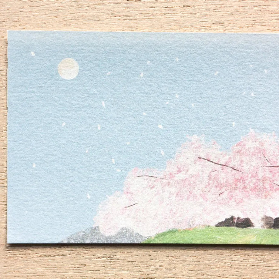Yuko Omori 大森木綿子 Ippitsusen Notepaper 一筆箋 - Sakura