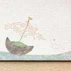 Yuko Omori 大森木綿子 Ippitsusen Notepaper 一筆箋 - Sakura