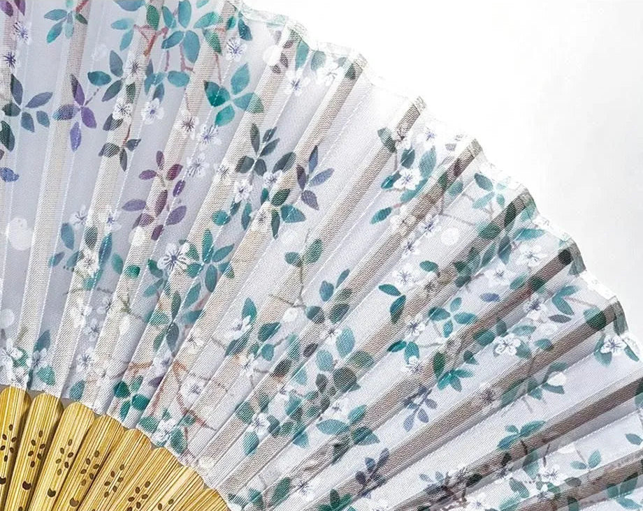 Yuko Omori 大森木綿子 Folding Fan - Myrtles