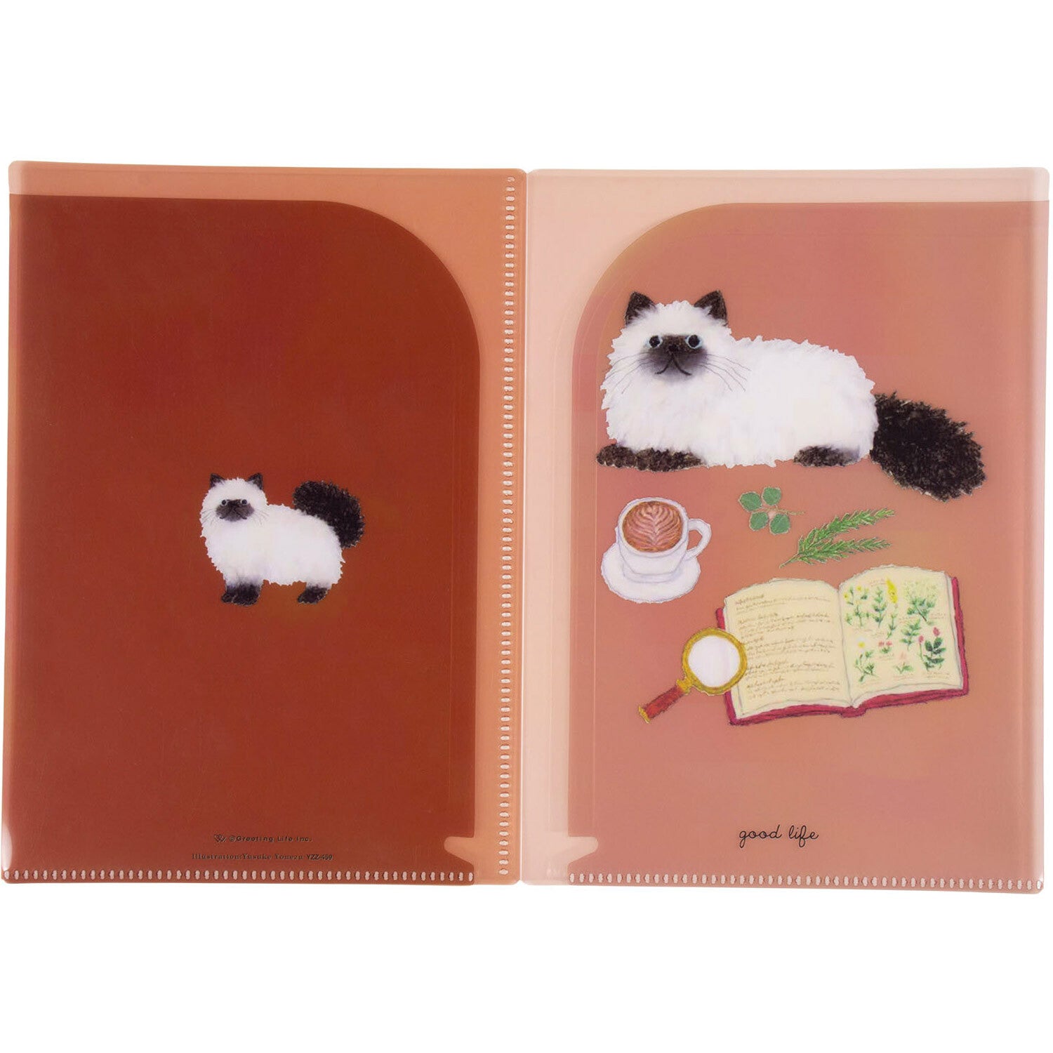 Yusuke Yonezu A5 6-pocket Plastic Folder - Cat