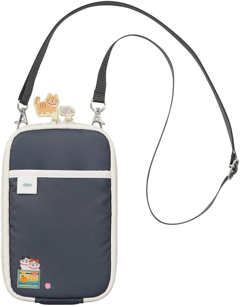 LIHIT LAB Cat Scene Crossbody Bag - Beige & Grey