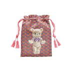 Nathalie Lete Drawstring bag - 5 designs including cats, dog & bear bear