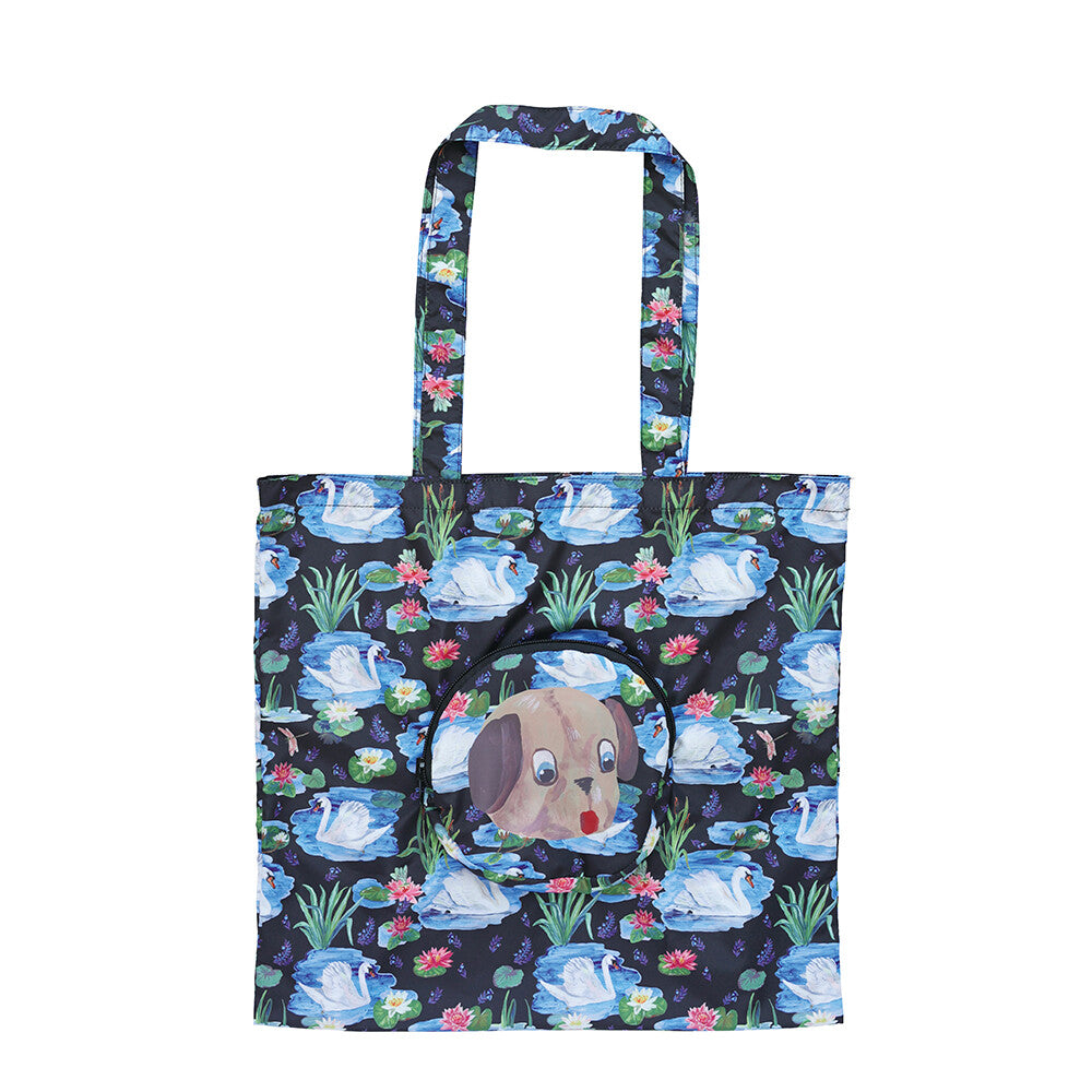 Nathalie Leta Face Bag (Foldable Tote) - Dog