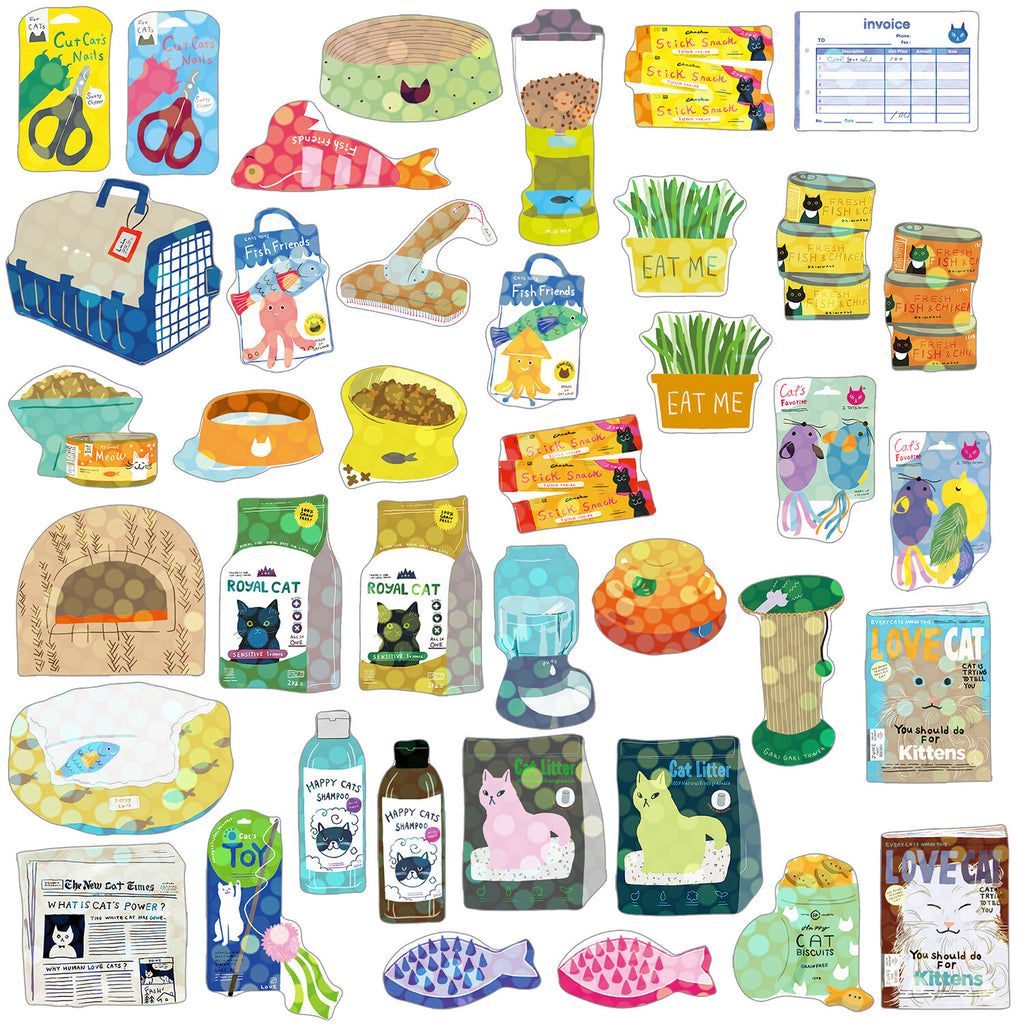 Haco Hologram Stickers - Cat Supplies