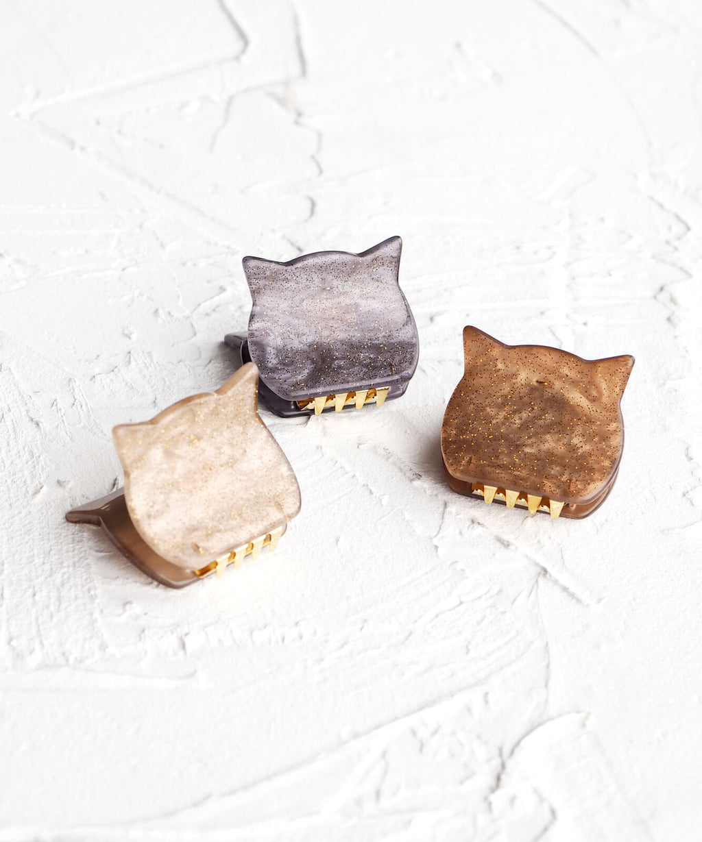 JUNO Mini Hair Clip - Cat - 3 colours