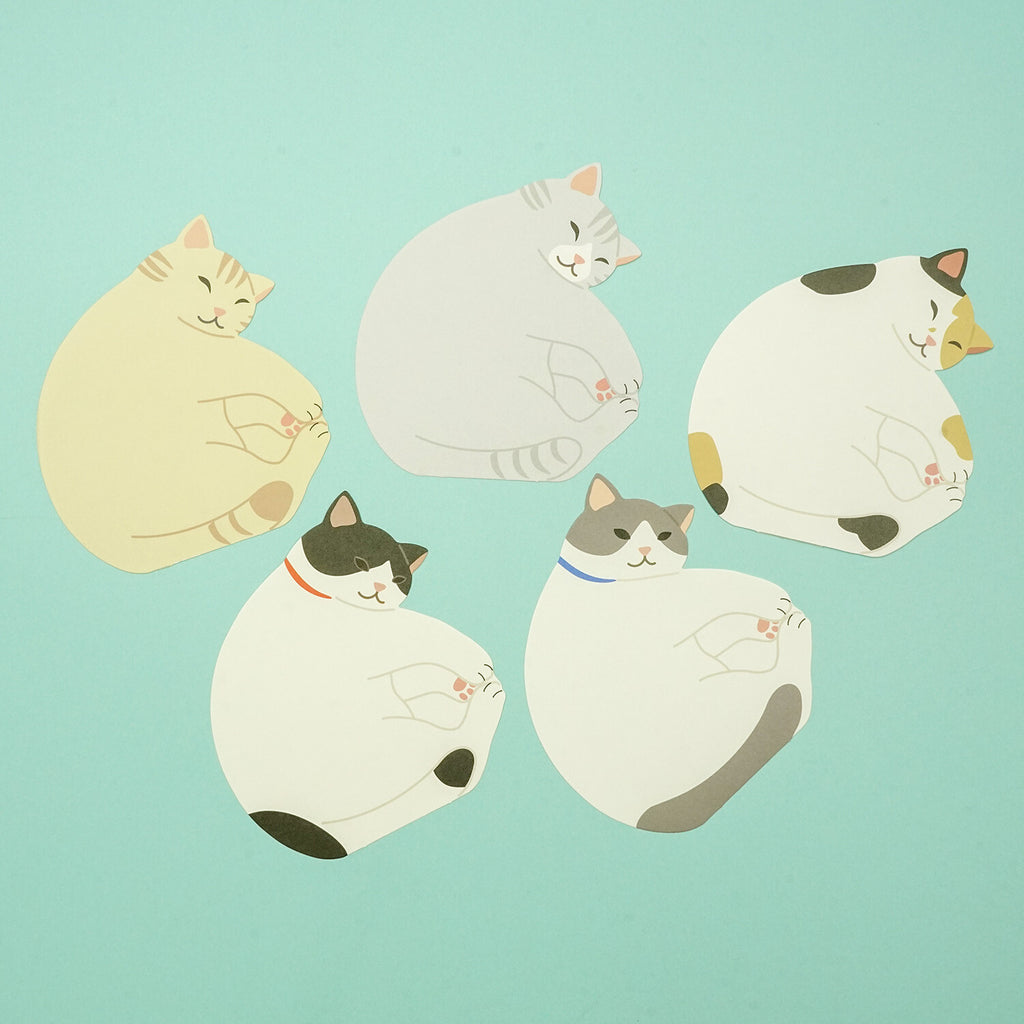 Memo Pad - Sleeping Cats (5-in-1)