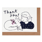 Best Friends Thank you Mini Card - Cat