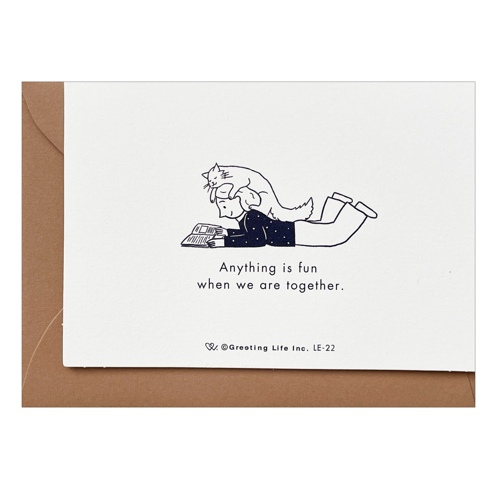 Best Friends Thank you Mini Card - Cat