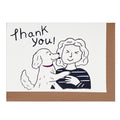 Best Friends Thank you Mini Card - dog