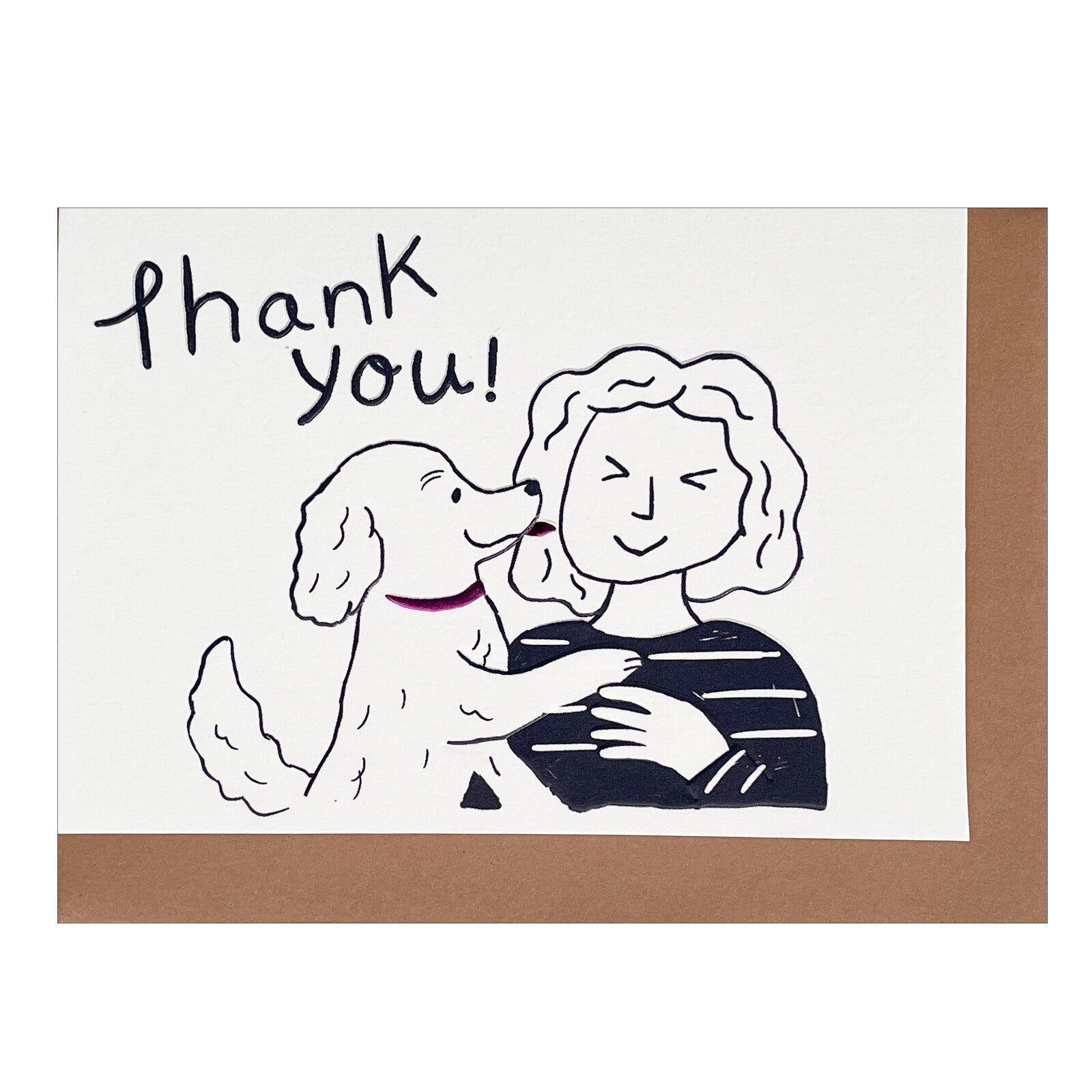 Best Friends Thank you Mini Card - dog