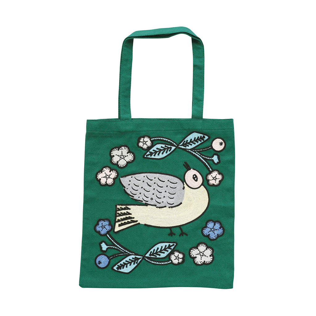 Matsuo Miyuki 松尾美雪 Embroidery Tote bag - Bird
