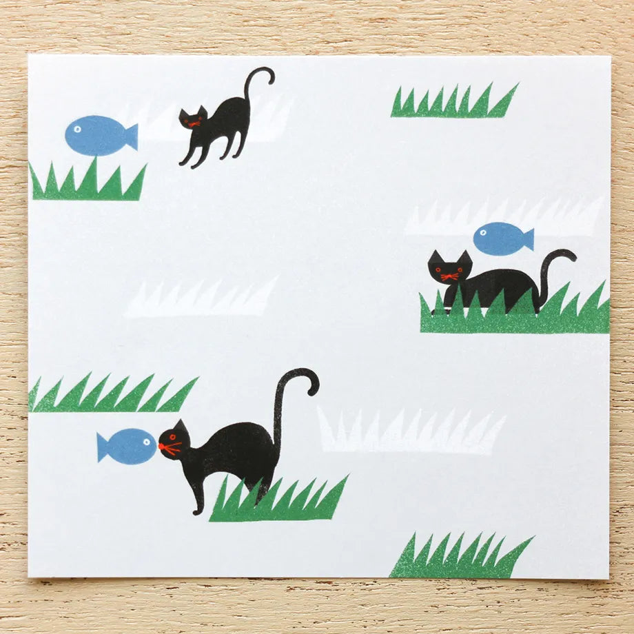 Nishi Shuku 西淑 Memo Pad - Neko to Sakana