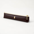 Slim pen case - Orange / Brown / Light beige
