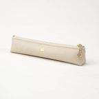 Slim pen case - Orange / Brown / Light beige