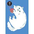 Postcard - Cat with yarn