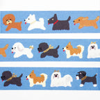 Reiko Tada 多田玲子 Foil Stamped Masking Tape - Doggie Parade