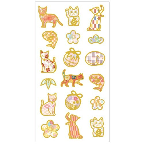 Clothes Pin Stickers - Cat
