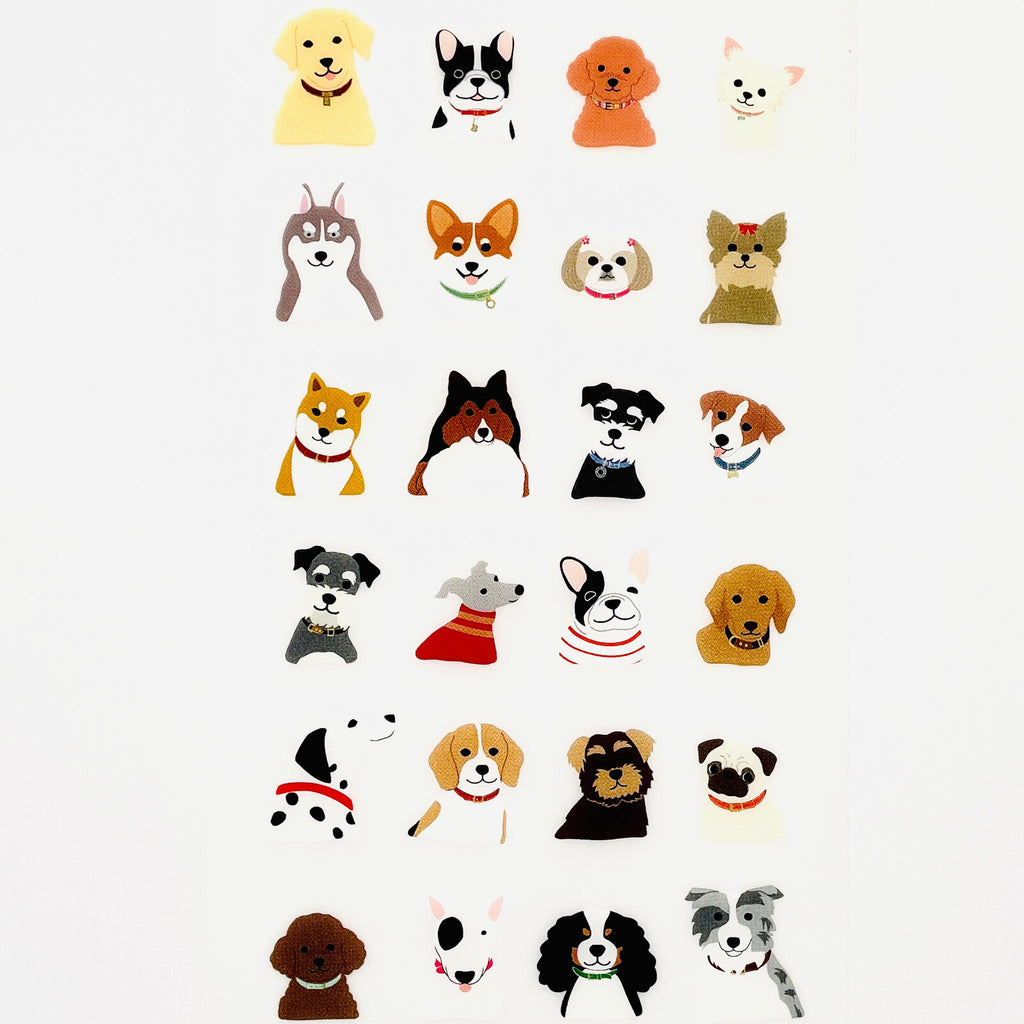 Die-cut dog stickers