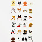 Die-cut dog stickers