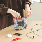 Nathalie Lete Velour Zip-up Pouch - Maya